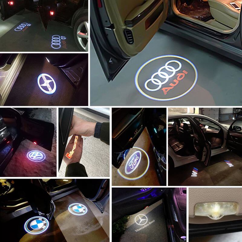 4PCS Aukur Logo Projector Car Door LED Lighting Entry Projector for Nissan 